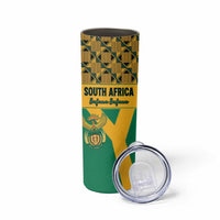 Custom South Africa Soccer Skinny Tumbler Go Champions