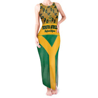 Custom South Africa Soccer Tank Maxi Dress Go Champions