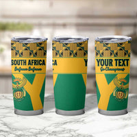 Custom South Africa Soccer Tumbler Cup Go Champions