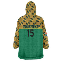 Custom South Africa Soccer Wearable Blanket Hoodie Go Champions