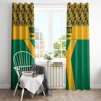 Custom South Africa Soccer Window Curtain Go Champions