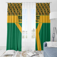 Custom South Africa Soccer Window Curtain Go Champions