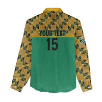 Custom South Africa Soccer Women Casual Shirt Go Champions