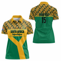 Custom South Africa Soccer Women Polo Shirt Go Champions
