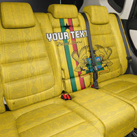 Custom Ghana Football Back Car Seat Cover Go Black Stars Go