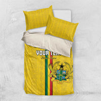 Custom Ghana Football Bedding Set Go Black Stars Go