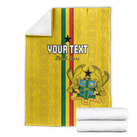Custom Ghana Football Blanket Go Black Stars Go