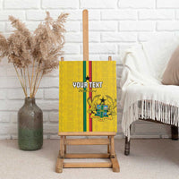 Custom Ghana Football Canvas Wall Art Go Black Stars Go