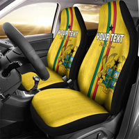 Custom Ghana Football Car Seat Cover Go Black Stars Go