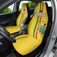 Custom Ghana Football Car Seat Cover Go Black Stars Go