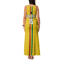 Custom Ghana Football Family Matching Tank Maxi Dress and Hawaiian Shirt Go Black Stars Go