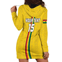 Custom Ghana Football Hoodie Dress Go Black Stars Go