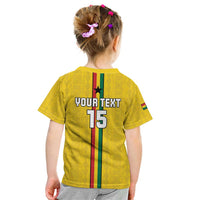 Custom Ghana Football Kid T Shirt Go Black Stars Go