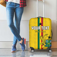 Custom Ghana Football Luggage Cover Go Black Stars Go