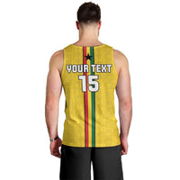 Custom Ghana Football Men Tank Top Go Black Stars Go