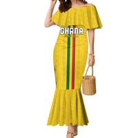 Custom Ghana Football Mermaid Dress Go Black Stars Go