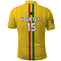 Custom Ghana Football Polo Shirt Go Black Stars Go