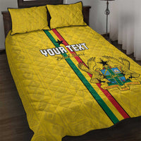 Custom Ghana Football Quilt Bed Set Go Black Stars Go