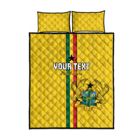 Custom Ghana Football Quilt Bed Set Go Black Stars Go