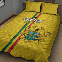 Custom Ghana Football Quilt Bed Set Go Black Stars Go