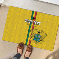 Custom Ghana Football Rubber Doormat Go Black Stars Go