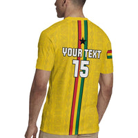 Custom Ghana Football Rugby Jersey Go Black Stars Go