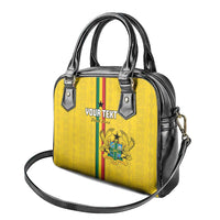 Custom Ghana Football Shoulder Handbag Go Black Stars Go