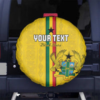 Custom Ghana Football Spare Tire Cover Go Black Stars Go