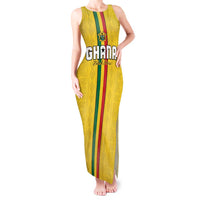 Custom Ghana Football Tank Maxi Dress Go Black Stars Go