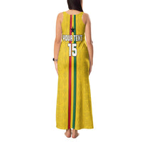 Custom Ghana Football Tank Maxi Dress Go Black Stars Go