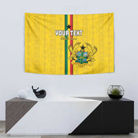 Custom Ghana Football Tapestry Go Black Stars Go