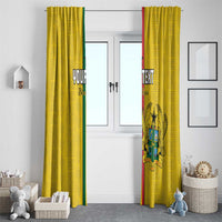 Custom Ghana Football Window Curtain Go Black Stars Go