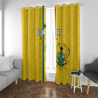 Custom Ghana Football Window Curtain Go Black Stars Go