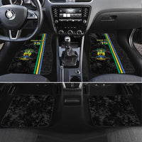 Custom Gabon Football Car Mats Go Les Pantheres - Black Ver
