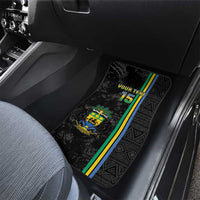 Custom Gabon Football Car Mats Go Les Pantheres - Black Ver