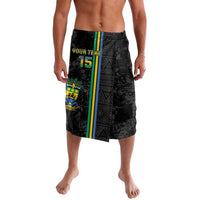 Custom Gabon Football Lavalava Go Les Pantheres - Black Ver