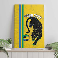 Custom Gabon Football Canvas Wall Art Go Les Pantheres - Yellow Ver
