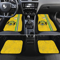 Custom Gabon Football Car Mats Go Les Pantheres - Yellow Ver