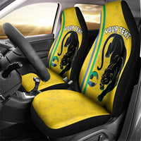 Custom Gabon Football Car Seat Cover Go Les Pantheres - Yellow Ver