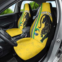 Custom Gabon Football Car Seat Cover Go Les Pantheres - Yellow Ver