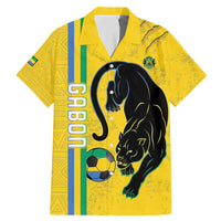 Custom Gabon Football Family Matching Mermaid Dress and Hawaiian Shirt Go Les Pantheres - Yellow Ver