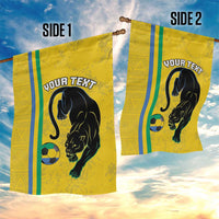 Custom Gabon Football Garden Flag Go Les Pantheres - Yellow Ver