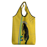 Custom Gabon Football Grocery Bag Go Les Pantheres - Yellow Ver