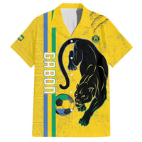 Custom Gabon Football Hawaiian Shirt Go Les Pantheres - Yellow Ver