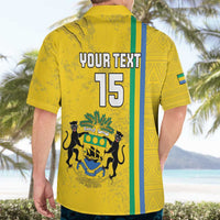 Custom Gabon Football Hawaiian Shirt Go Les Pantheres - Yellow Ver