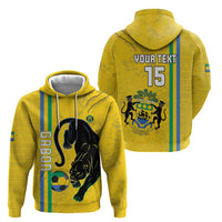 Custom Gabon Football Hoodie Go Les Pantheres - Yellow Ver