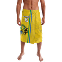 Custom Gabon Football Lavalava Go Les Pantheres - Yellow Ver