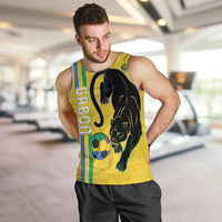 Custom Gabon Football Men Tank Top Go Les Pantheres - Yellow Ver