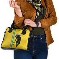 Custom Gabon Football Shoulder Handbag Go Les Pantheres - Yellow Ver