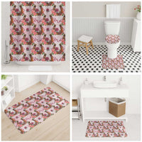 Kentucky Lucky Horseshoe Floral Bathroom Set Vintage Western Pattern